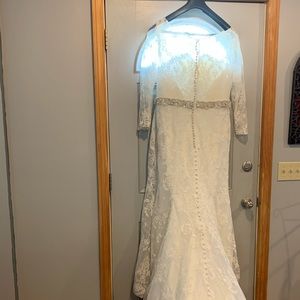 Lace long sleeve allure wedding gown